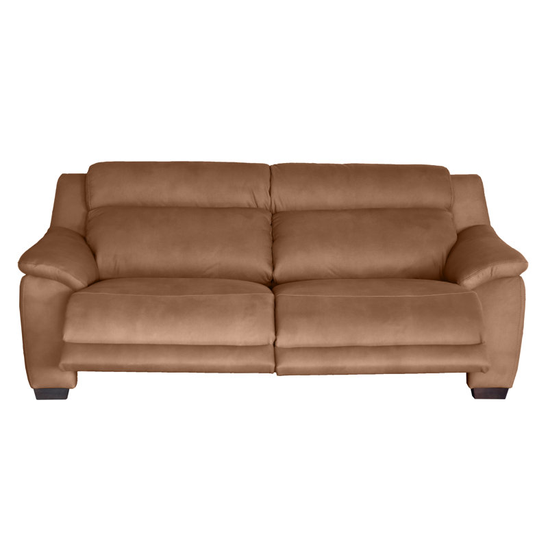 Nedia 2 Seater Power Reclining Upholstered Sofa, Tan
