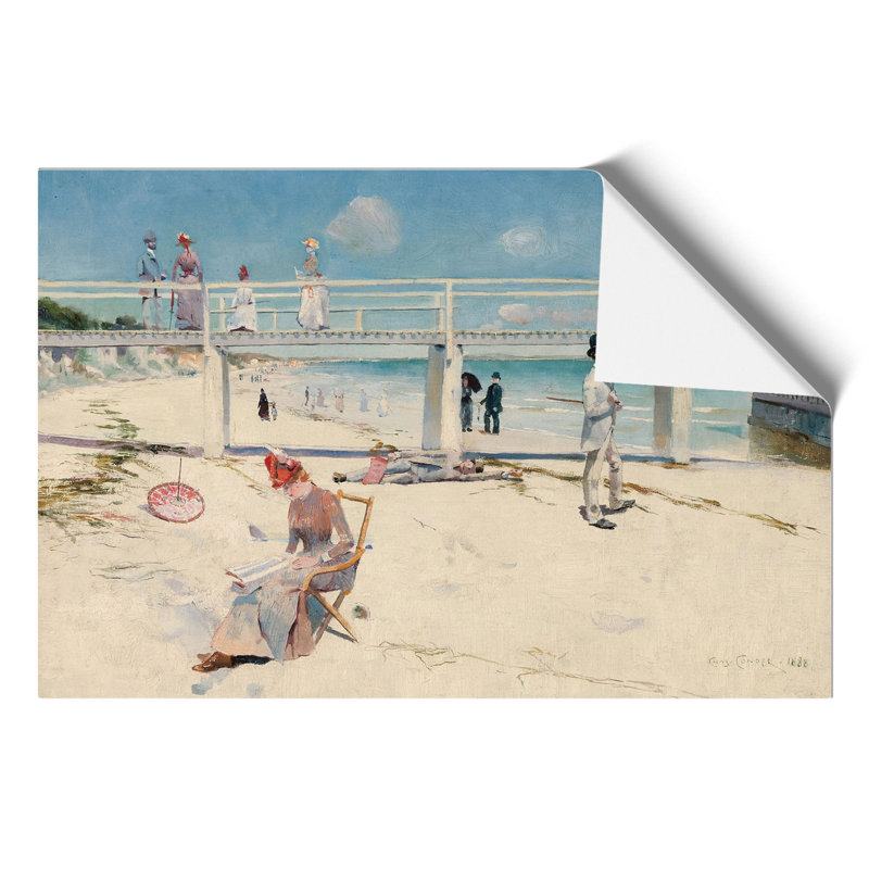 A Holiday At Mentone by Charles Conder - No Frame Painting, 42cm H x 59cm W x 0.1cm D