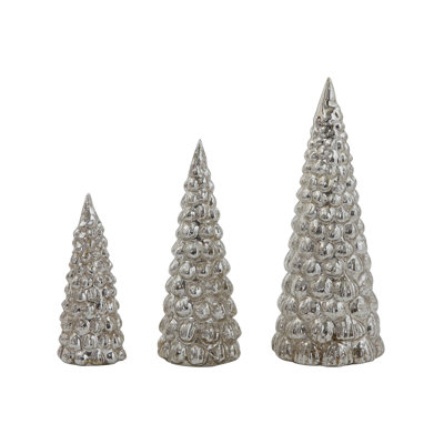 Arbres en verre au mercure en relief