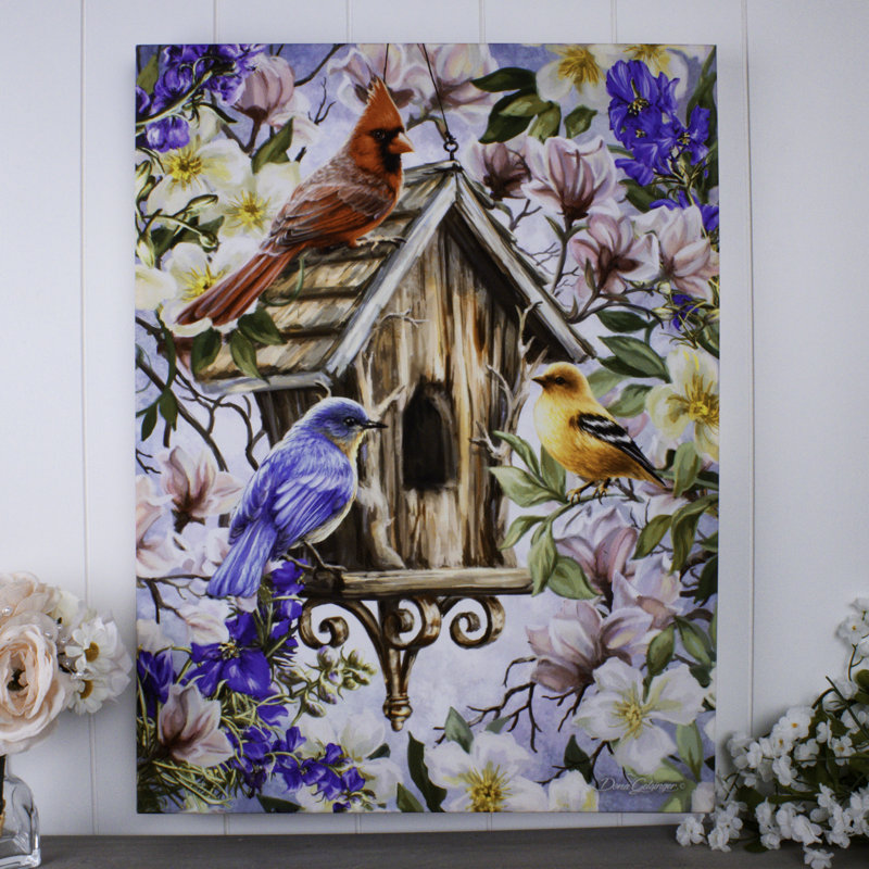 «Spring Awakens» 18 x 24, art mural entièrement éclairé à DEL