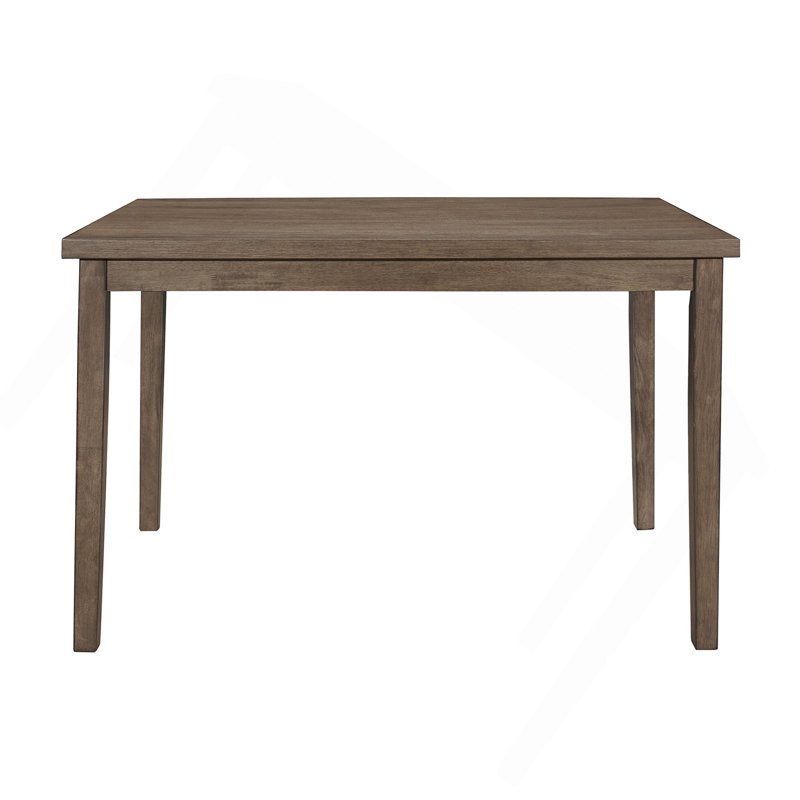 Table de salle à manger noyer brun à finition rectangulaire 1pc