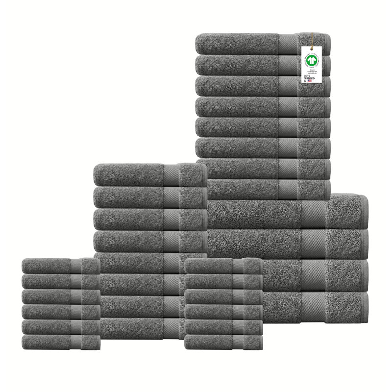 Drap 100% coton biologique Delara, Gris peu de requin, 60