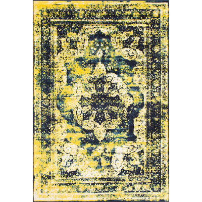 Tapis oriental jaune Oneita