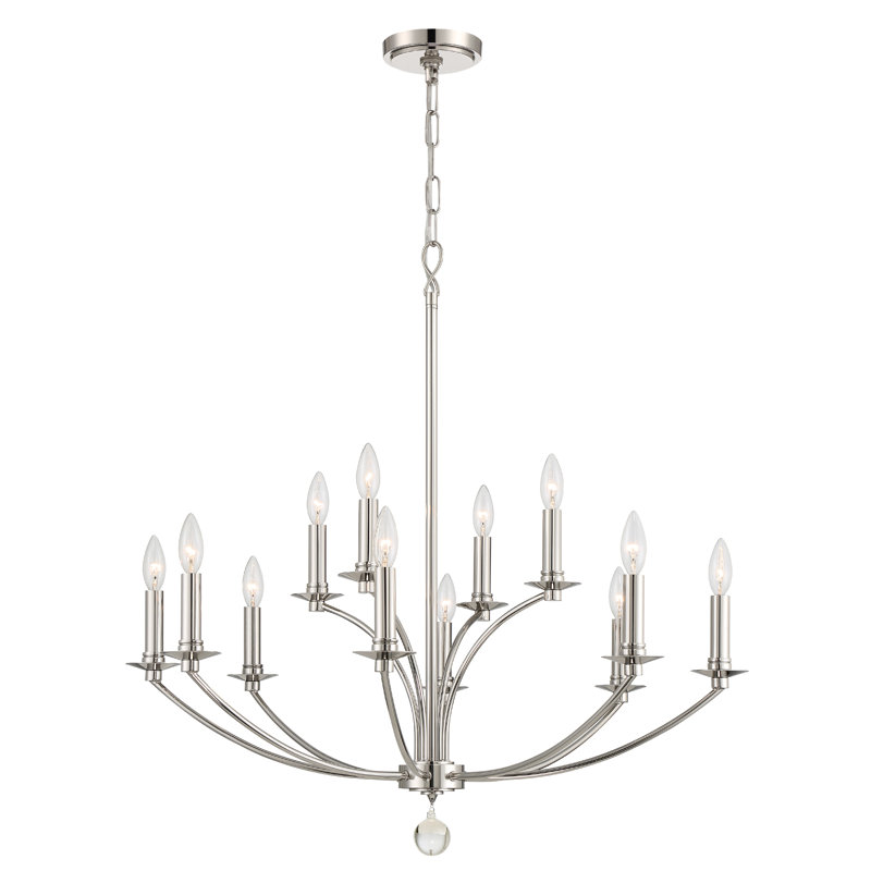 Lustre classique à 12 lumières