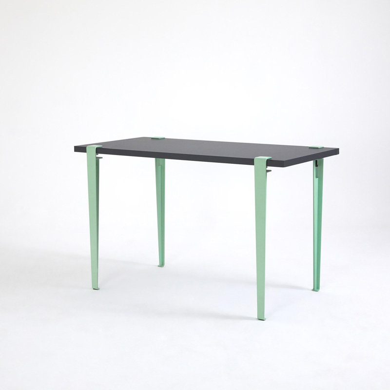 Ferro Beech Dining Table, 75cm H x 60cm L x 120cm W, Anthracite, Mint