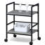 Zaylee 44.7cm W Metal Shelving Unit with Wheels-1675128247