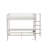 White Full Size Bunk Bed With Twin Size, LED Light And Charging Socket-752452279