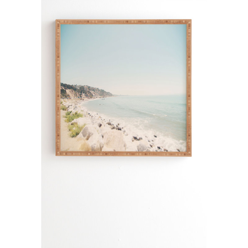 «So Cal Chic Malibu Mint», photographie, H 20 po x l 20 po x P 2 po, Armature en bambou, Pas de tapis