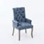 Chaise de salle à manger rembourrée 1pc, chaise courbée élégante avec accoudoirs capitonnés