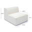 Cherylee Cream Chenille Basketweave Armless Chair