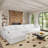 Comfortable And White - Feather-filled Cushions Modular Construction For All Occasions Feather Cushioning Movable Design A Peaceful Experience