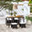 Choquette Rectangular 4 - Person Dining Set with Cushions-1151394355-1199706555