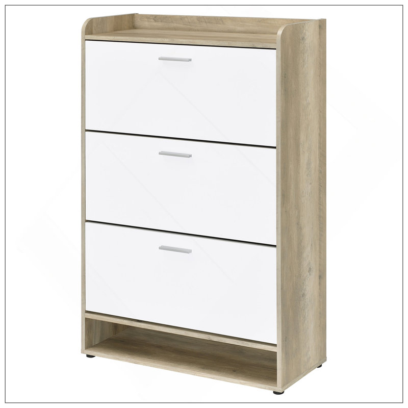 Armoire à chaussures Kyla, Blanc
