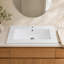 Lavabo encastré en céramique de 76 cm (30 po) avec trop-plein, sans robinet-133207822