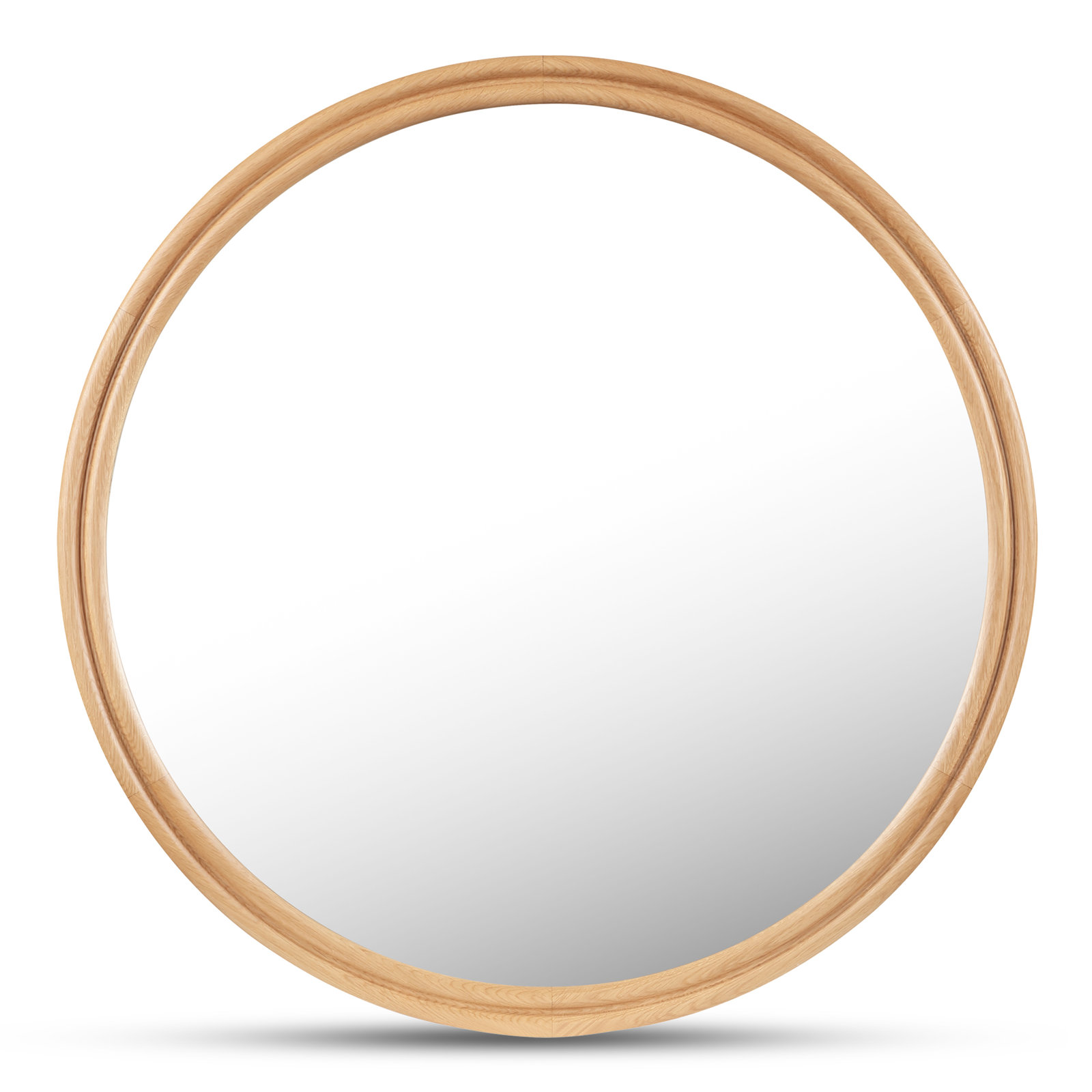 Alcott Large Round Mirror, Round, 36" x 36", Natural