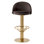 Counter Stool Dorland Roche Dark Gray Velvet