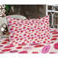 Drap-housse et coussin décoratif Ambesonne Kiss rose pâle et multicolore-106786998