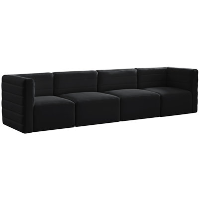 Enso 126'' Velvet Sofa