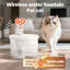 Fontaine à eau sans fil pour chiens Sharper Image Auroraflow, distributeur de nourriture pour animaux, blanche, 2 L