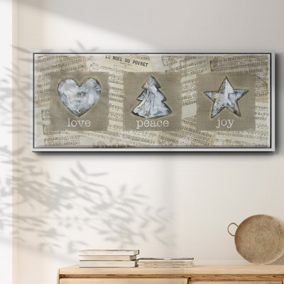 Ornements de musique en toile de jute - Toile encadrée