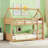 Sturdy and Versatile Twin Over Twin Bunk Bed with Safety Features and Space Optimization-156137749