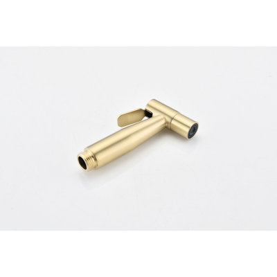 Hygienic Handheld Toilet Bidet - Brushed Gold Finish, Adjustable Spray Function For Enhanced Hygiene And Cleanliness Metal, Optimal Cleaning
