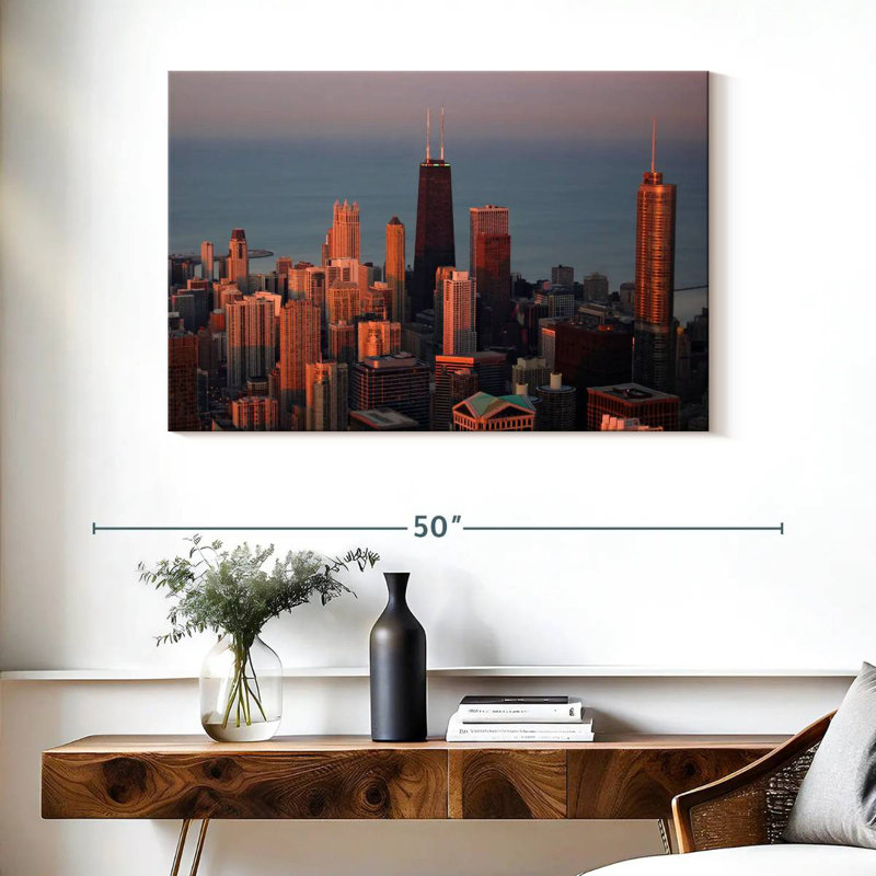 Sirci Chicago Sunset Glow, H 26 po x l 39 po