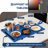 2-Zone Heating Food Mat 24"x15", Rollable Warming Mat with 6 Temp Settings & Timer for Meals-2141838762