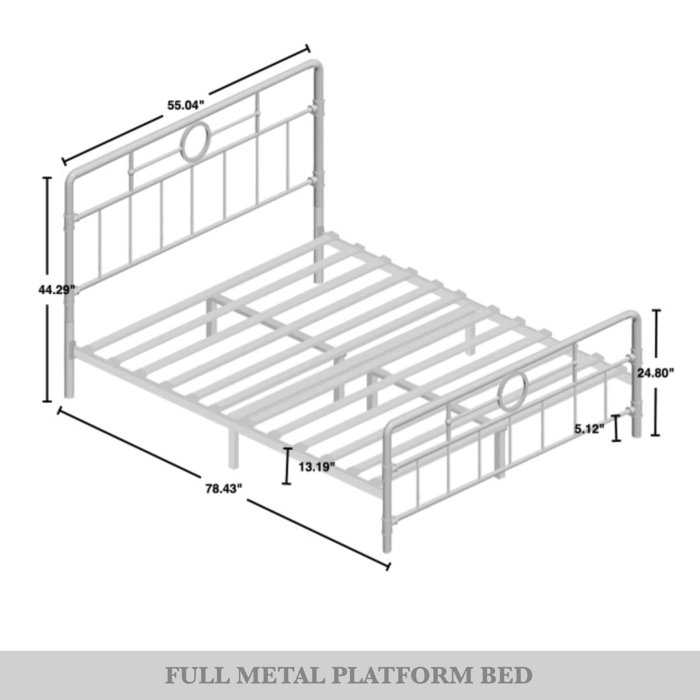 August Grove® Avier Metal Spindle Bed & Reviews | Wayfair