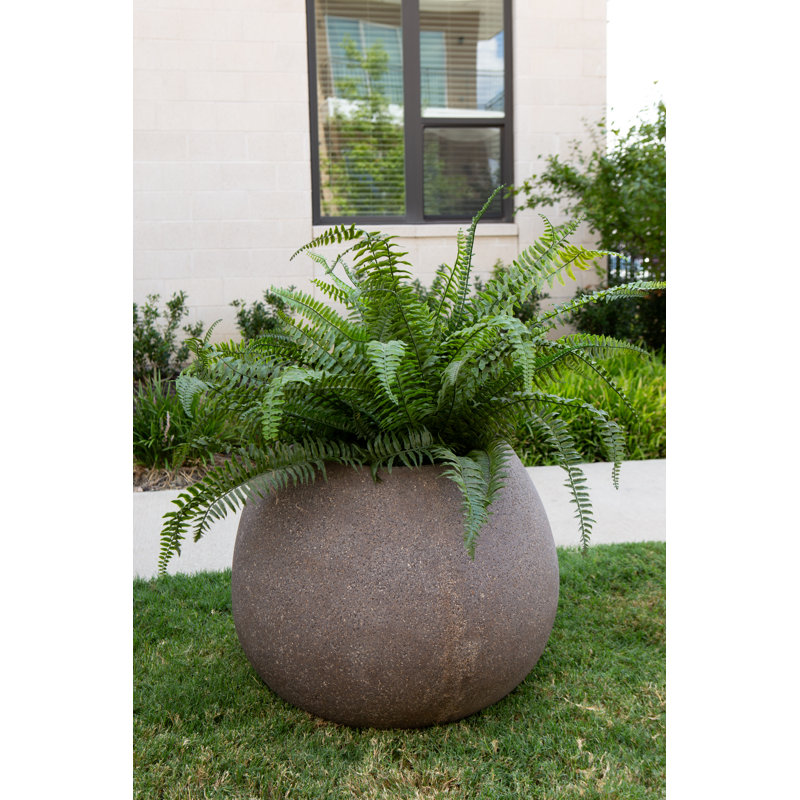 26 in. Lightweight Rock Garden Planter - Brown Sand, Brown