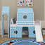Lit mezzanine simple avec glissade et tour-434105515