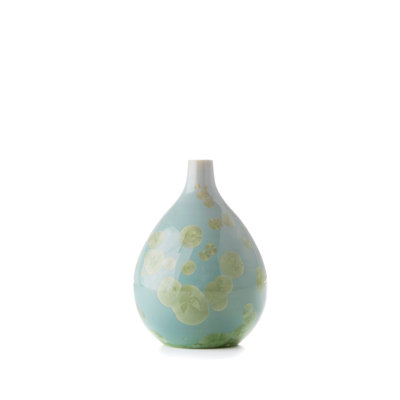 Crystalline Handmade Stoneware Table Vase