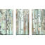 Spring Birch Meadow - Ensemble de 3 peintures sur toile tendue-1303190207