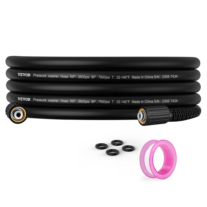 Universal Washer Hose, 0.5" H x 300" W x 0.5" D