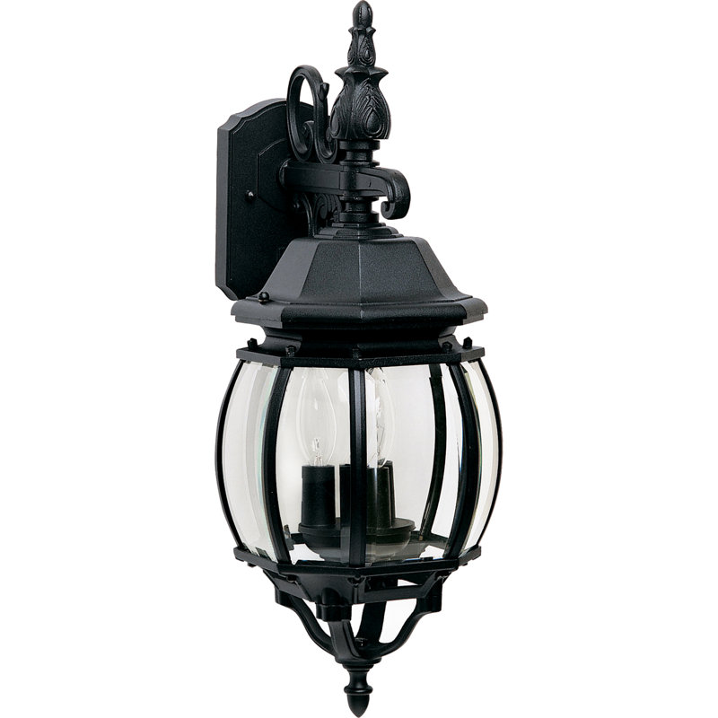 Lanterne murale d'extérieur 3 lumières Aquilar, Noir