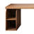Solid Pine Work Desk Storage Drawers Open Shelves-1773741493