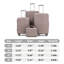 14 "/ 20" / 24 "/ 28" 4 pièces / ensemble dans un bagage à roulettes en PP, une valise de transport, une tringle en fer, une serrure à mot de passe à combinaison, un étui à cosmétiques de 14 po (champagne)