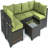 Outdoor Cushion Slipcovers Set for 6-Seater Wicker Rattan Sofa, Durable and Functional-1655250906