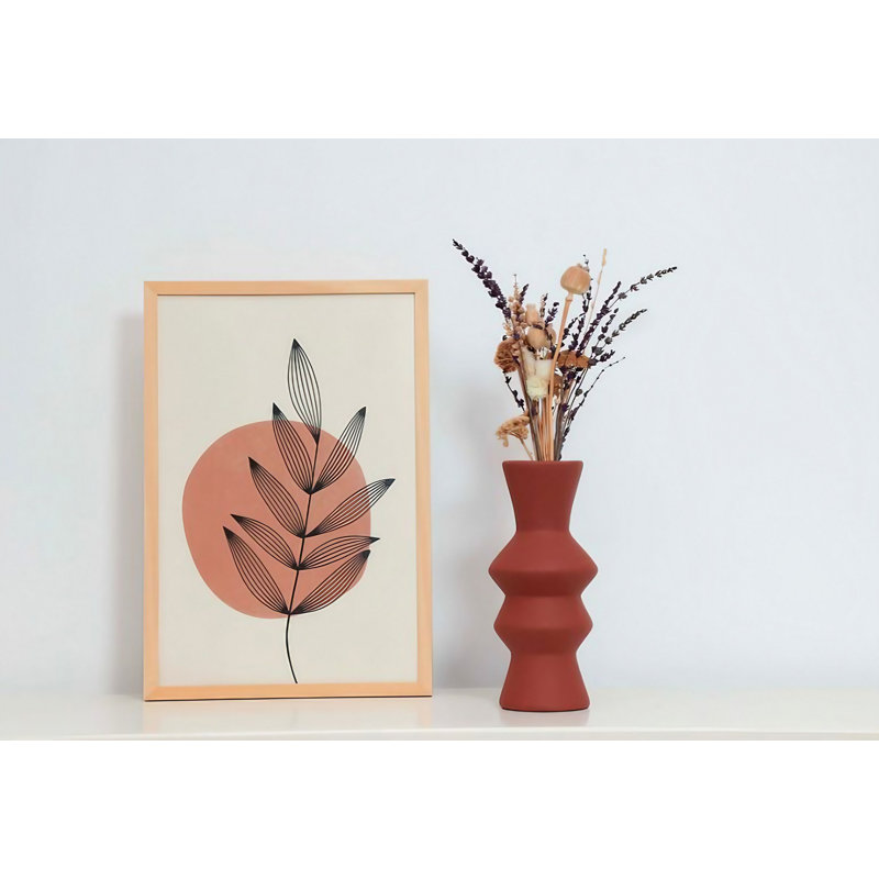 Craciuna Ceramic Table Vase, Red, 11cm H x 29cm W x 11cm D