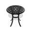 Ensemble de 3 patios en aluminium coulé avec cadre noir et siège de mobilier polyvalent de couleur aléatoire