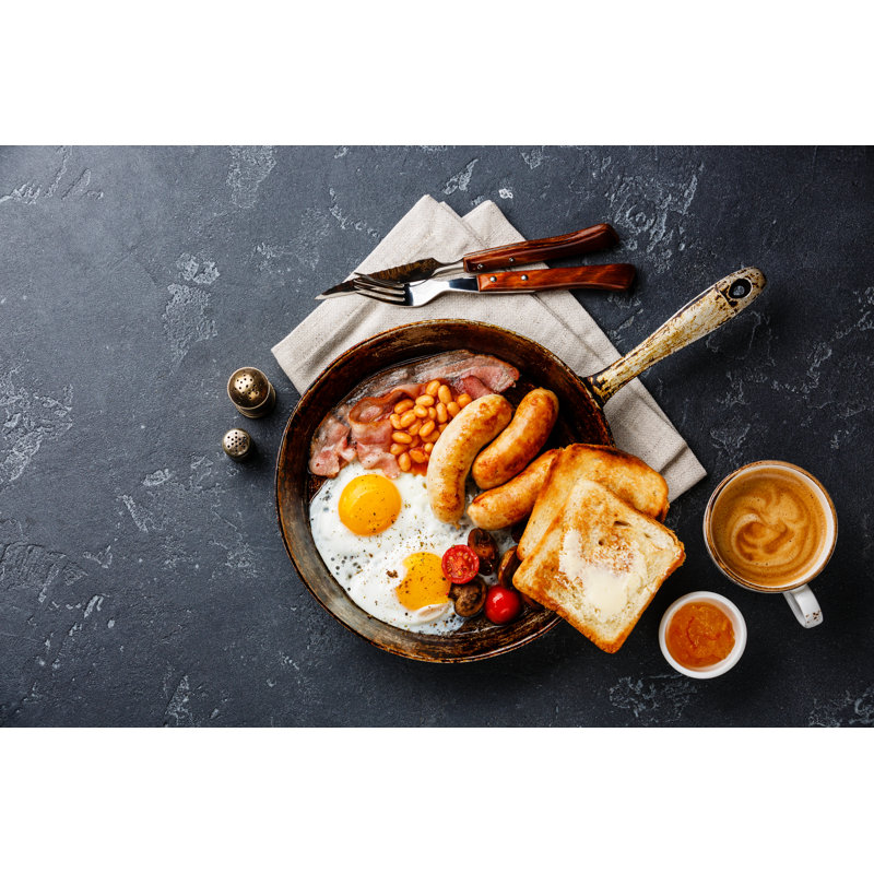 English Breakfast by Lisovskaya - Wrapped Canvas Print, 30cm H x 46cm W