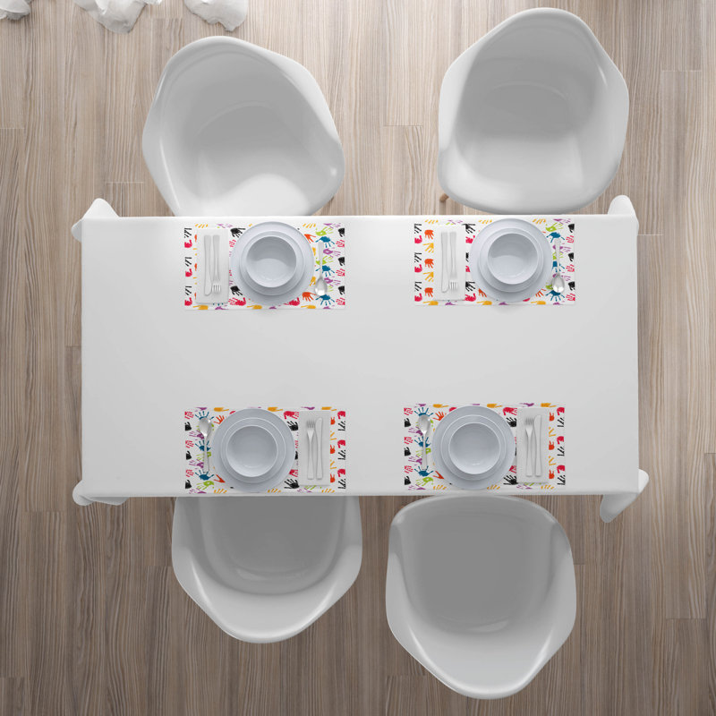 Polyester Abstract Rectangle Placemat