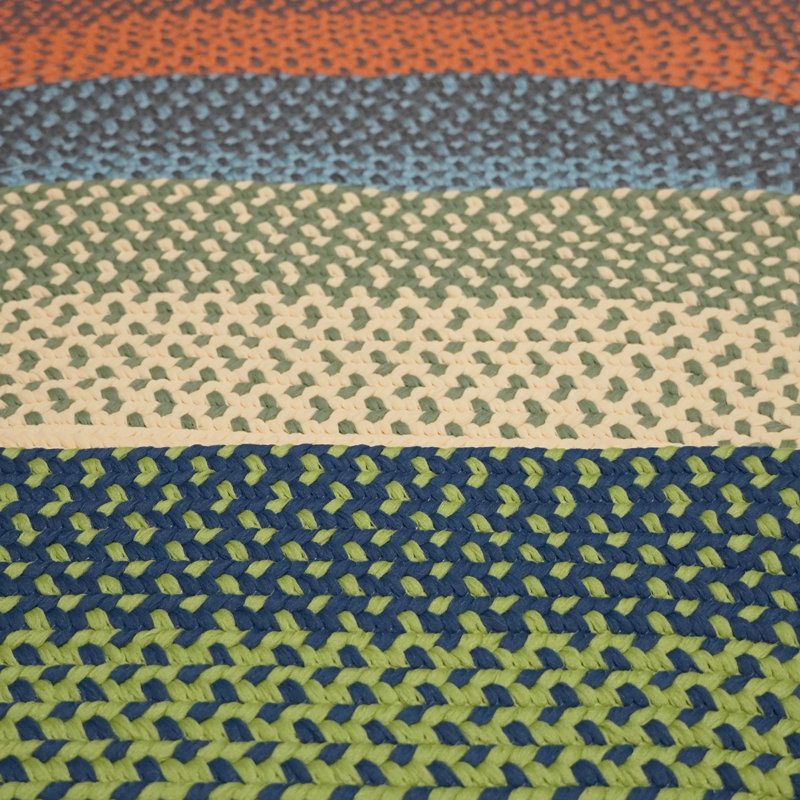 Tapis intérieur / extérieur bleu Cape Cape, Ovale 15 pi x 18 pi