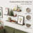 Rustic Floating Shelves Set of 3 with Lip, Picture Ledge Shelf for Nursery, Living Room – Multipurpose Storage Organizer, Bookshelf, & Photo Display Rack Walnut-695514030