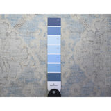 Zhara One-of-a-Kind 2'8" X 16'2" New Age Runner Wool Area Rug Blue