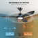 3-Blade Smart LED Ceiling Fan with Dimmable Light and Remote Control
