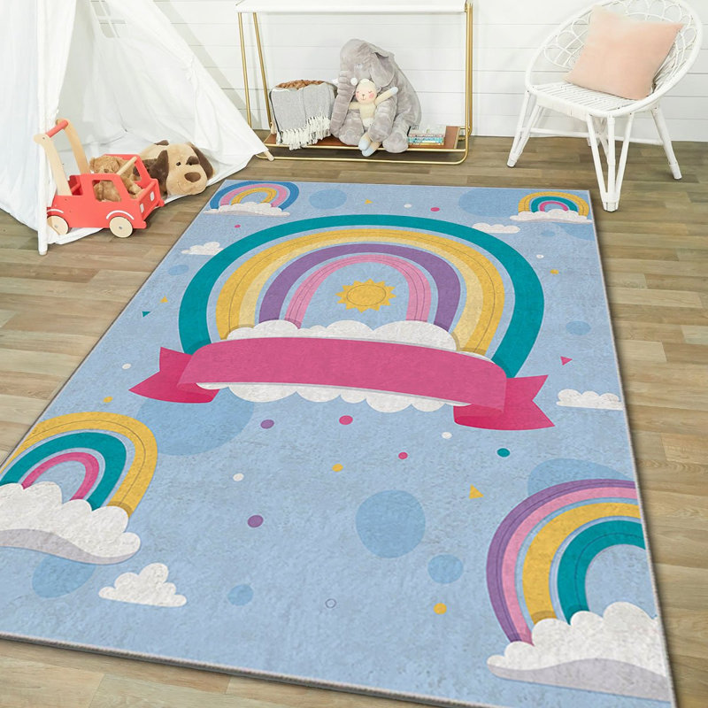 Tapis luxueux (4 pi x 6 pi), 100% polyester, 740 g / m² | Éponge stratifiée antidérapante pour le confort | Antibactérien, facile à nettoyer, lavable à la machine à 86 ° F | Parfait pour le salon et la chambre à coucher
