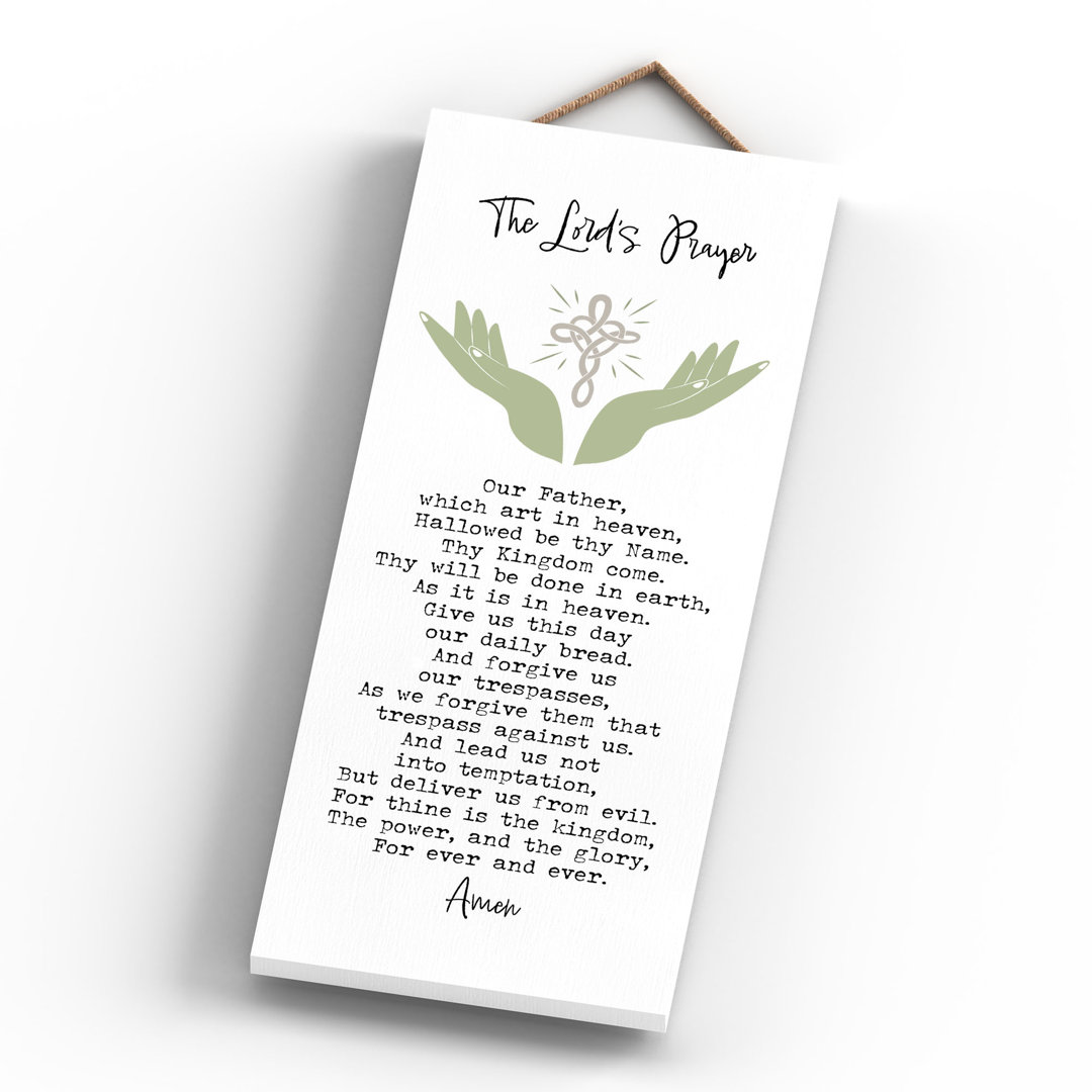 ITHE LORDS PRAYER LRG LS RECTANGLE PLAQUE - Image 2