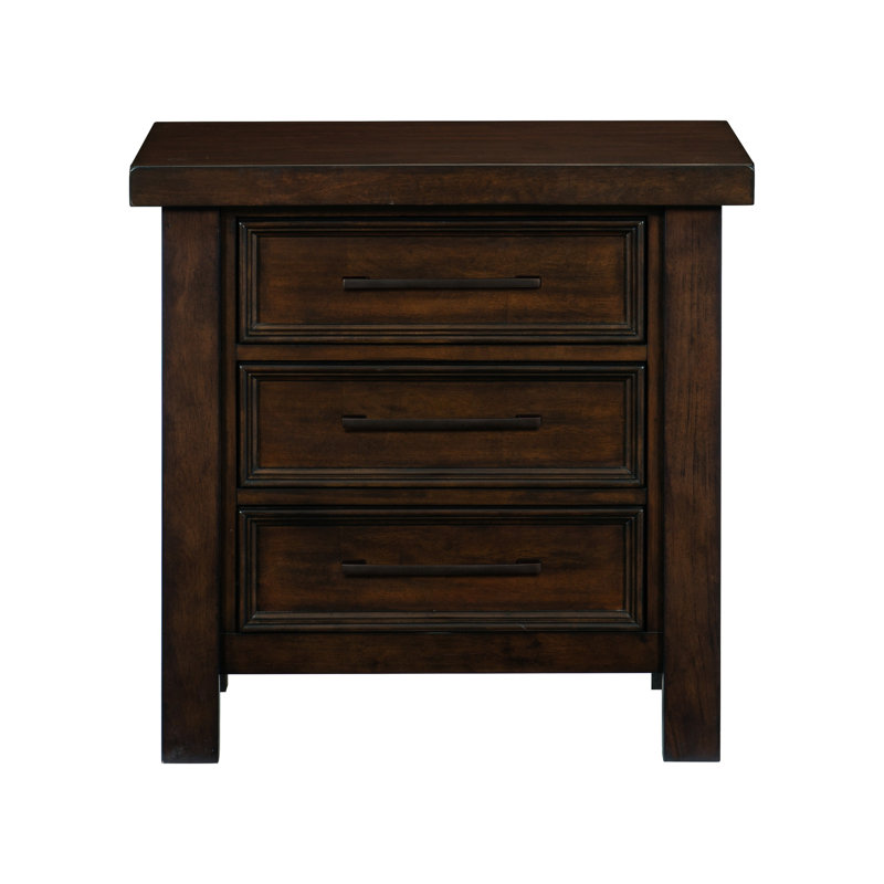 Table de chevet 3 tiroirs Mango