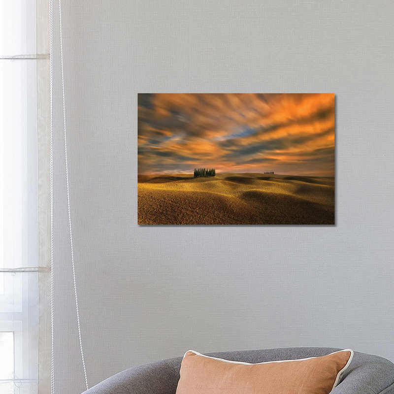 Cypresses by Krzysztof Browko - Wrapped Canvas Print, 66.04 cm H x 45.72 cm W x 3.175 cm D